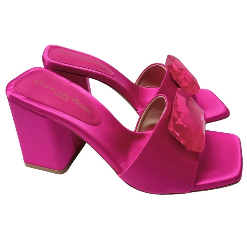 gianvito rossi Jaipur block-heel mules hot pink Brand New Size EU 36